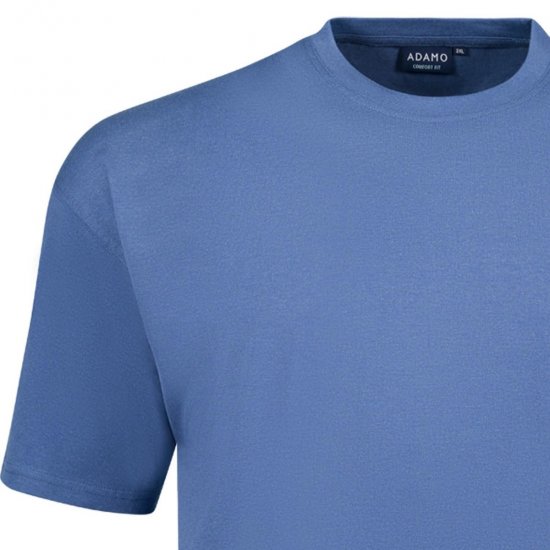 Adamo 129420 T-Shirt 2er-Pack Denimblau - Herren-T-shirts - Herren-T-Shirts in großen Größen