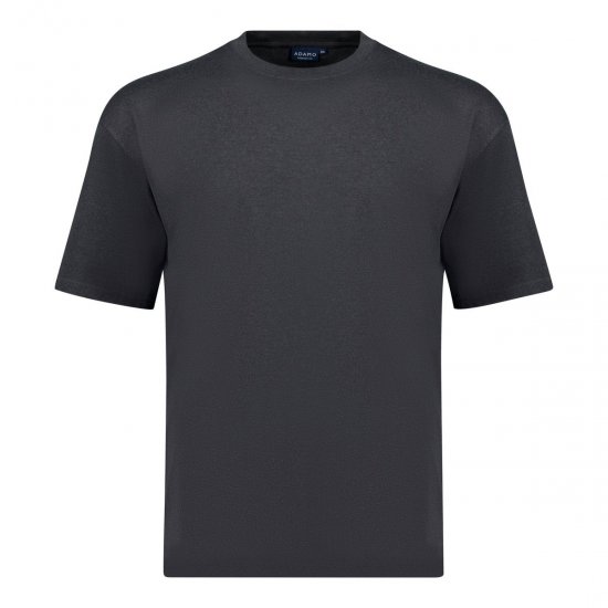 Adamo 129420 T-Shirt 2er-Pack Dunkelgrau meliert - Herren-T-shirts - Herren-T-Shirts in großen Größen
