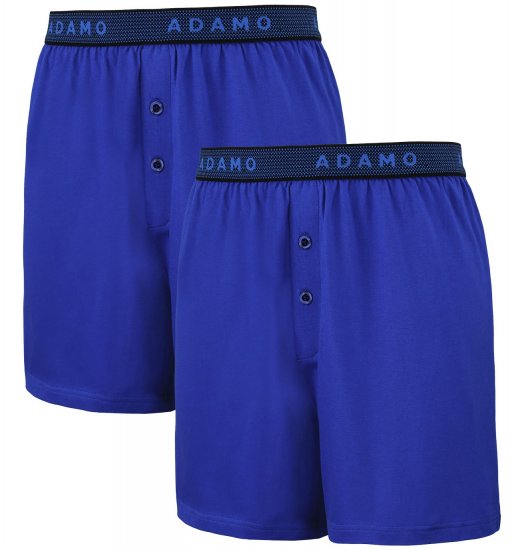 Adamo Jonas Boxershorts Royal Blue 2-pack - Herrenunterwäsche & Bademode in großen Größen - Herrenunterwäsche & Bademode in großen Größen