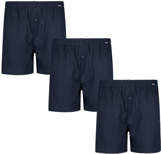 Adamo James Boxershorts 3-pack Navy - Herrenunterwäsche & Bademode in großen Größen - Herrenunterwäsche & Bademode in großen Größen