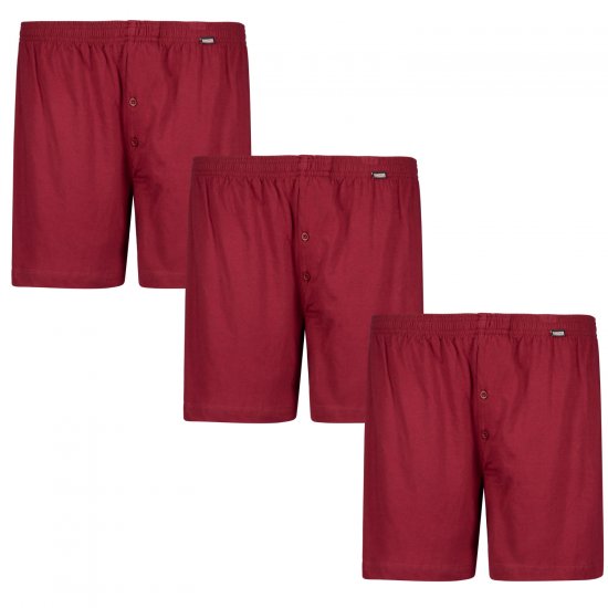 Adamo James Boxershorts 3-pack Burgundy - Herrenunterwäsche & Bademode in großen Größen - Herrenunterwäsche & Bademode in großen Größen