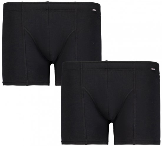 Adamo Jack Boxer shorts 2-pack Black - Herrenunterwäsche & Bademode in großen Größen - Herrenunterwäsche & Bademode in großen Größen