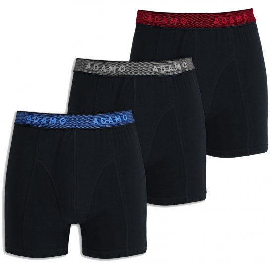 Adamo Jerry Maxi Boxers 702 Black 3-pack - Herrenunterwäsche & Bademode in großen Größen - Herrenunterwäsche & Bademode in großen Größen