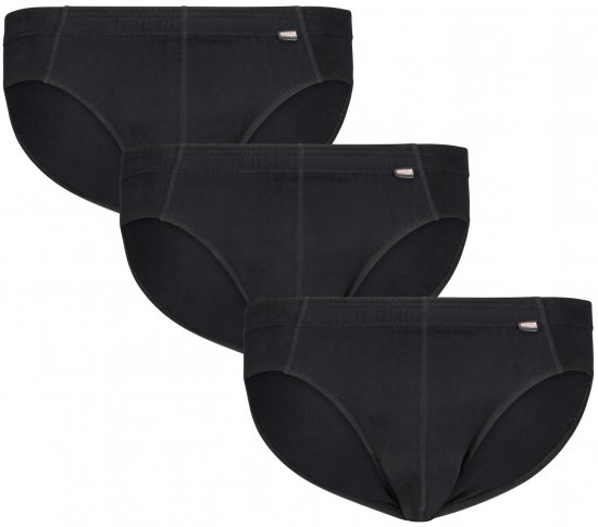 Adamo Ian Briefs 3-pack Black - Herrenunterwäsche & bademode - Herrenunterwäsche & Bademode in großen Größen
