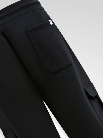 D555 Dexter 1 Cargo Jogger With Bear Embroidery TALL Schwarz - TALL jogginghosen - TALL Jogginghosen mit extra Länge