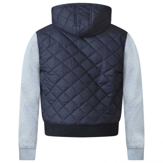 D555 Willie Hooded Quilted Jacket with Fleece sleeves - Herren jacken - Herren Jacken in großen Größen