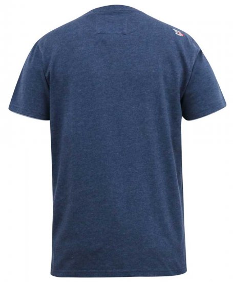 D555 ALFRED 2-Pack Brand Carrier Printed Crew Neck T-Shirts - Herren-T-shirts - Herren-T-Shirts in großen Größen