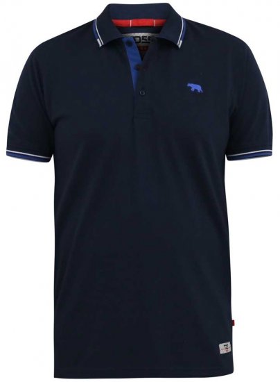 D555 SALFORD 1 Pique Polo Navy - Polo-shirts für herren - Polo-Shirts für Herren in großen Größen