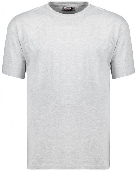 Adamo Bud Regular fit Heavy weight T-shirt Grey - Herren-T-shirts - Herren-T-Shirts in großen Größen