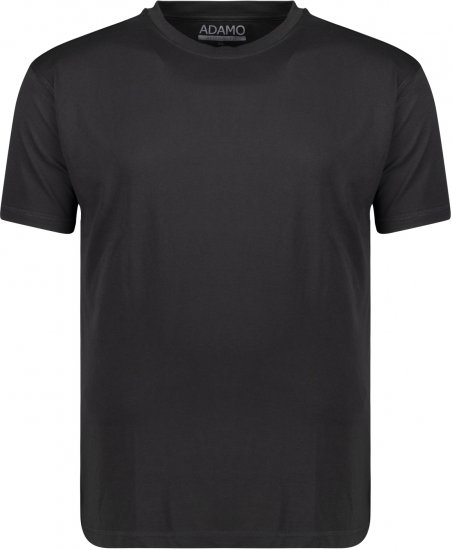 Adamo Kevin Regular fit T-shirt Black - Herren-T-shirts - Herren-T-Shirts in großen Größen