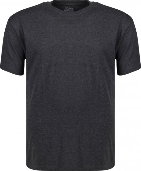 Adamo Kevin Regular fit T-shirt Charcoal - Herren-T-shirts - Herren-T-Shirts in großen Größen