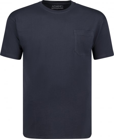 Adamo Kody Regular fit T-shirt with Pocket Navy - Herren-T-shirts - Herren-T-Shirts in großen Größen