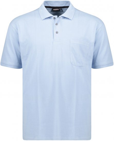 Adamo Klaas Regular fit Polo Shirt with Pocket Light Blue - Polo-shirts für herren - Polo-Shirts für Herren in großen Größen