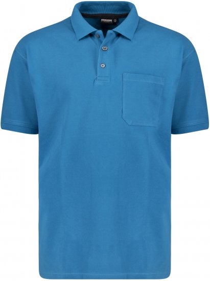 Adamo Klaas Regular fit Polo Shirt with Pocket Petrol - Polo-shirts für herren - Polo-Shirts für Herren in großen Größen