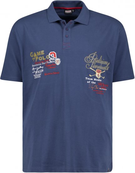 Adamo DURBAN Regular fit Polo Shirt Navy - Polo-shirts für herren - Polo-Shirts für Herren in großen Größen