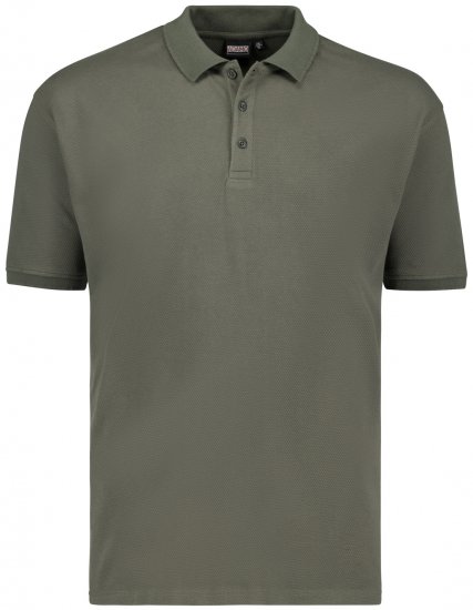 Adamo Stephan Waffelpique Poloshirt Olive Green - Polo-shirts für herren - Polo-Shirts für Herren in großen Größen