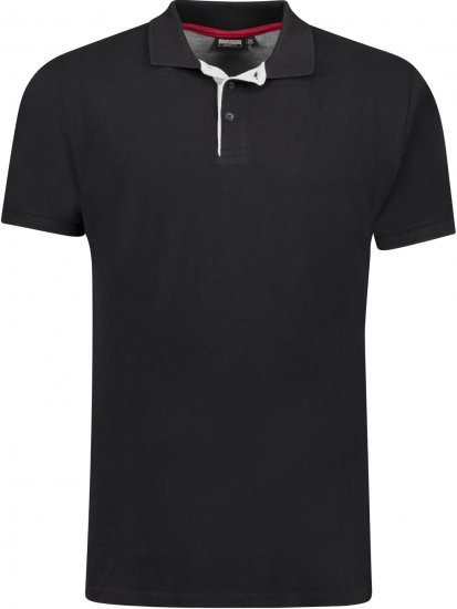 Adamo Pablo Comfort fit Polo Shirt Black - Polo-shirts für herren - Polo-Shirts für Herren in großen Größen