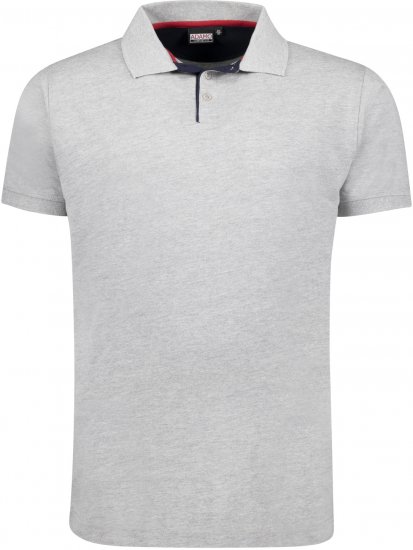Adamo Pablo Comfort fit Polo Shirt Grey - Polo-shirts für herren - Polo-Shirts für Herren in großen Größen