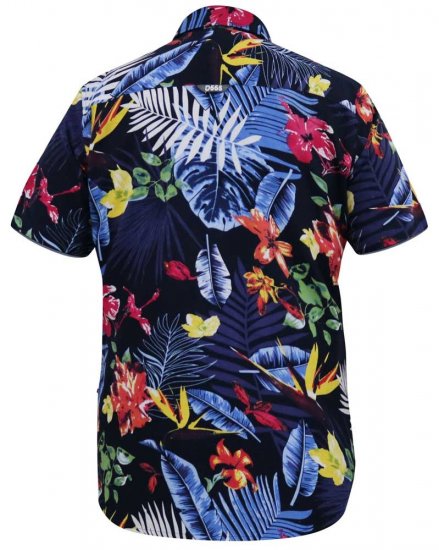 D555 TOBY Multi Colour Hawaiian AO Print Shirt - Herrenhemden - Herrenhemden in großen Größen