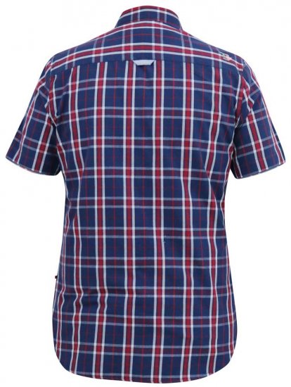 D555 ROYSTON S/S Shirt Navy - Herrenhemden - Herrenhemden in großen Größen