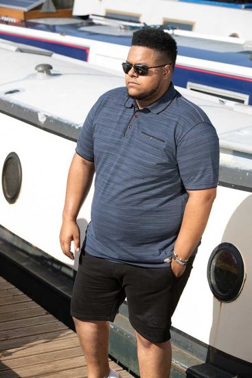 D555 FOXLEY Pique Reno Polo Navy - Polo-shirts für herren - Polo-Shirts für Herren in großen Größen