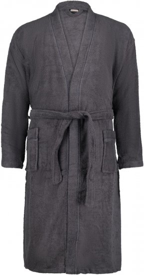 Adamo Joey Bathrobe Charcoal - Herrenunterwäsche & Bademode in großen Größen - Herrenunterwäsche & Bademode in großen Größen
