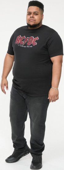 D555 JAILBREAK Official Ac/Dc Printed T-Shirt With Front And Back Print - Black - Herren-T-shirts - Herren-T-Shirts in großen Größen