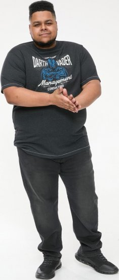 D555 SOLO Official Star Wars Management Consulting Printed T-Shirt Black Reno - Herren-T-shirts - Herren-T-Shirts in großen Größen