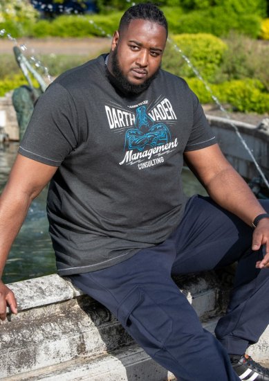 D555 SOLO Official Star Wars Management Consulting Printed T-Shirt Black Reno - Herren-T-shirts - Herren-T-Shirts in großen Größen