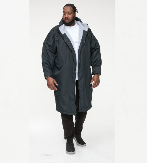 D555 Webber Wasserabweisende Jacke mit Sherpa-Futter Schwarz - Herren jacken - Herren Jacken in großen Größen