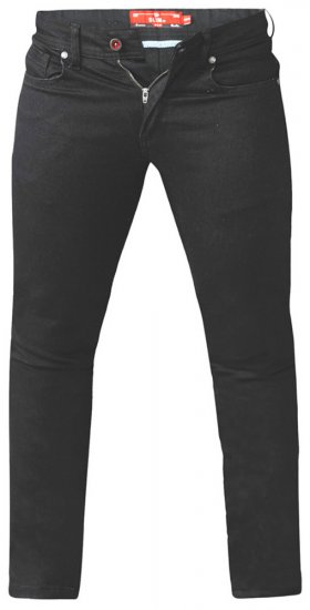 D555 Claude Stretch Jeans Black TALL SIZES - TALL-größen - Langgrößen für Herren