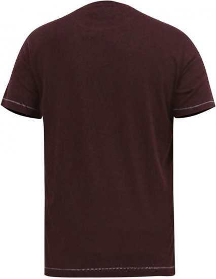 D555 DIVISION Official Pink Floyd Printed T-Shirt Burgundy - Herren-T-shirts - Herren-T-Shirts in großen Größen