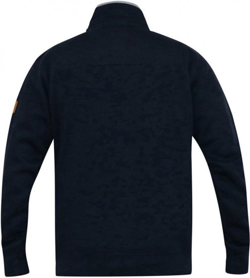 D555 NASHUA Zip Through Sweatshirt In Fleece Navy - Herren-Sweater und -Hoodies in großen Größen - Herren-Sweater und -Hoodies in großen Größen
