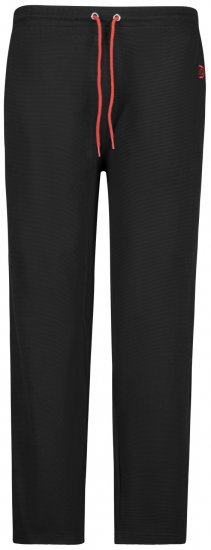 Adamo Matteo Ottoman Sweatpants Black - Jogginghosen für herren - Jogginghosen für Herren in großen Größen