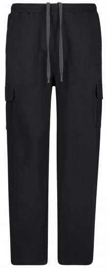 Adamo Athen Sweatpants with Cargo-pocket Black - Jogginghosen für herren - Jogginghosen für Herren in großen Größen