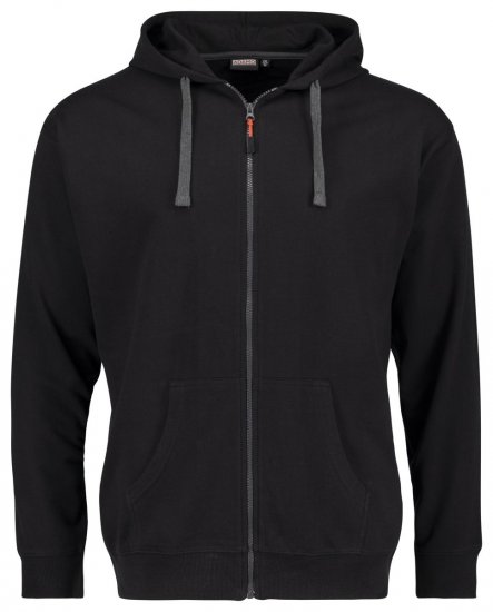 Adamo 159306 Kapuzenjacke Schwarz - Herren-sweater und -hoodies - Herren-Sweater und -Hoodies in großen Größen