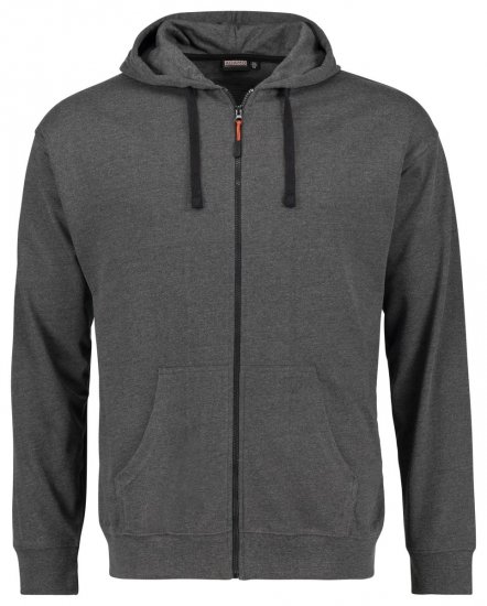 Adamo 159306 Kapuzenjacke Dunkelgrau meliert - Herren-sweater und -hoodies - Herren-Sweater und -Hoodies in großen Größen