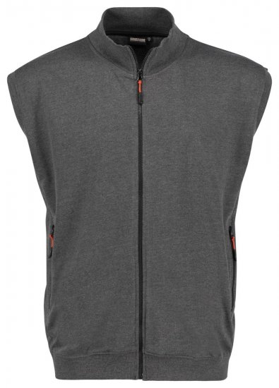 Adamo 159307 Sweatweste Dunkelgrau meliert - Herren-sweater und -hoodies - Herren-Sweater und -Hoodies in großen Größen