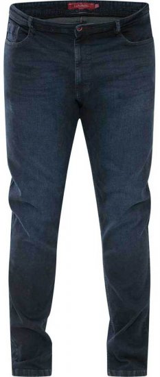 D555 Daniel Tapered Fit Stretch Jeans Blue/Black Wash - Herren-jeans & -hosen - Herren-Jeans & -Hosen in großen Größen