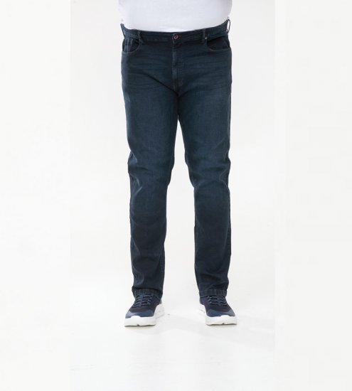 D555 Daniel Tapered Fit Stretch Jeans Blue/Black Wash - Herren-jeans & -hosen - Herren-Jeans & -Hosen in großen Größen
