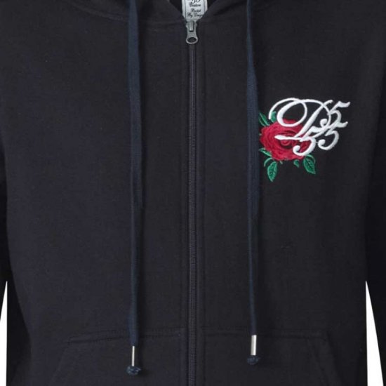 D555 Verlin Couture Full Zip Hoodie Black - Herren-sweater und -hoodies - Herren-Sweater und -Hoodies in großen Größen