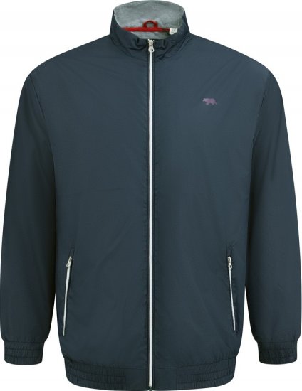 D555 Ealing Lightweight Zip Through Jacket With Zip Pockets Navy - Herren jacken - Herren Jacken in großen Größen