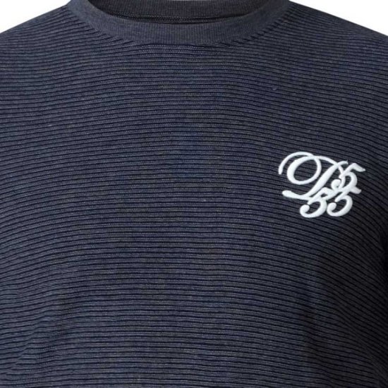 D555 Plato Long Sleeve T-shirt Charcoal - Herren-T-shirts - Herren-T-Shirts in großen Größen