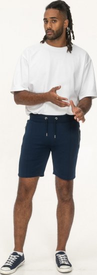 D555 Spalding Elasticated Waist Interlock Shorts Navy - Jogginghosen für herren - Jogginghosen für Herren in großen Größen
