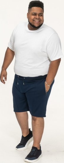 D555 Spalding Elasticated Waist Interlock Shorts Navy - Jogginghosen für herren - Jogginghosen für Herren in großen Größen