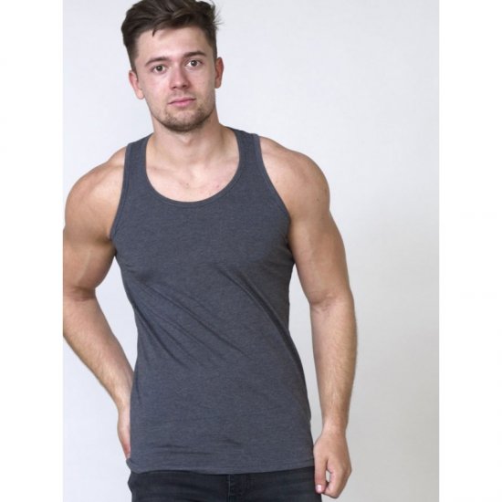 D555 Fabio Tanktop Anthrazit - Herren-T-shirts - Herren-T-Shirts in großen Größen