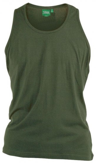 D555 Fabio Tanktop Khaki - Herren-T-Shirts in großen Größen - Herren-T-Shirts in großen Größen