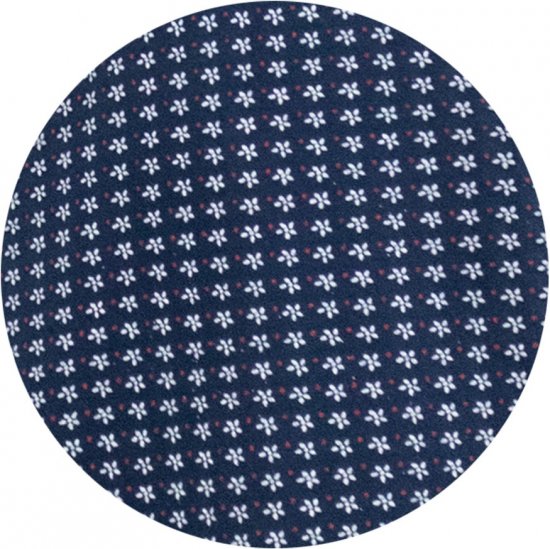 D555 Coventry AOP Polo Shirt Jacquard Collar & Ribbed Cuffs Navy - Polo-shirts für herren - Polo-Shirts für Herren in großen Größen