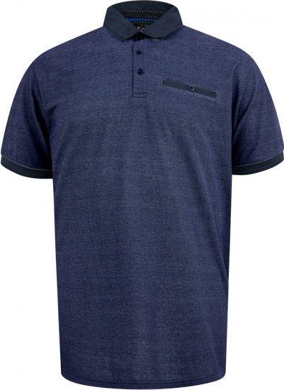 D555 Newcastle Polo Shirt Grey - Polo-shirts für herren - Polo-Shirts für Herren in großen Größen