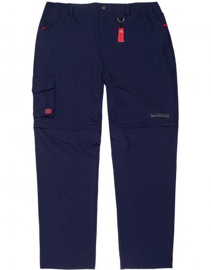 Adamo Tobias Outdoor Zipp-off Pants Navy - Sportbekleidung & outdoor - Sportbekleidung in große größen für herren